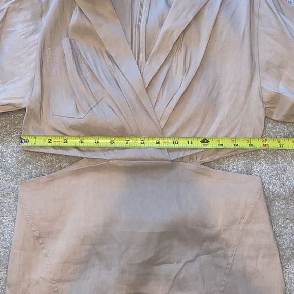 ZARA TAN CUTOUT DRESS BRAND NEW - Picture 14 of 15